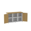 Ver imagem 5 de Armário Credenza 2 Portas Pivotante P25 Branco/Samba