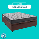 Ver imagem 4 de Conjunto Cama Box Bau Blindado Casal + Colchão D33 Iso100 Ortobom