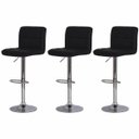 Ver imagem 1 de Kit 3 Banquetas Gomos Estofada Giratória Regulável Cozinha Bar Balcão