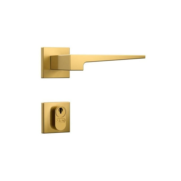Fechadura Classic 3200 Roseta Quadrada Externa - Gold