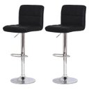 Ver imagem 6 de Kit 2 Banquetas para Cozinha Giratória Alta Gomos Preta - Preto