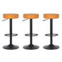 Ver imagem 1 de Kit 3 Banqueta Alta Para Bar Bistro Bancada Balcão Cozinha Viena Giratoria Caramelo