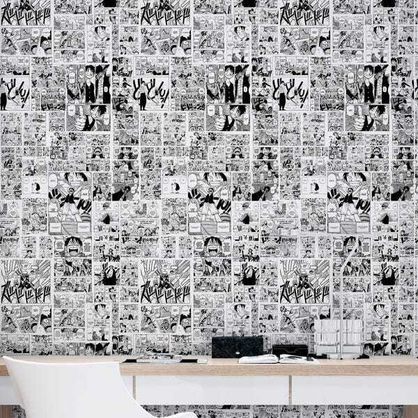Papel De Parede Adesivo Lavável Quarto Mangá One Piece - 2