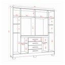 Ver imagem 3 de Guarda Roupa 8 Portas 4 Gavetas Nápole Aramóveis