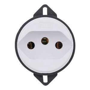 Tomada Piso 2p T 10a 250v Branca Ref 9777-2 - Blux