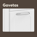 Ver imagem 6 de Armário Balcão de Cozinha com Tampo 3 Portas 1 Gaveta Branco Rosana
