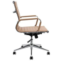 Cadeira Diretor Boston Giratória com Regulagem de Altura À Gás Esteirinha Caramelo - 5