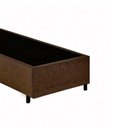 Ver imagem 3 de Base Box Blindado Solteiro Homequeen Suede Marrom 40x78x188