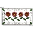 Ver imagem 2 de Quadro Decorativo Rustico de Ferro com Flores para Parede Colonial Libertas Rosas Artesanato Margari