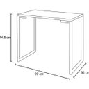 Ver imagem 3 de Mesa Escrivaninha Fit 90cm Natura e Cadeira Charles Preta - Mpozenato