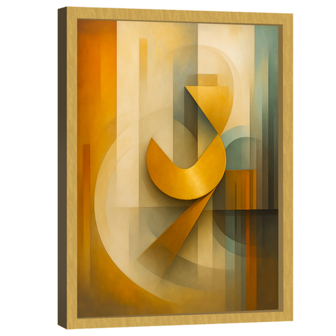 Quadro Decorativo Abstrato Elementos Artísticos