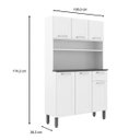 Ver imagem 3 de Kit Cozinha Rosana Compacta Branco