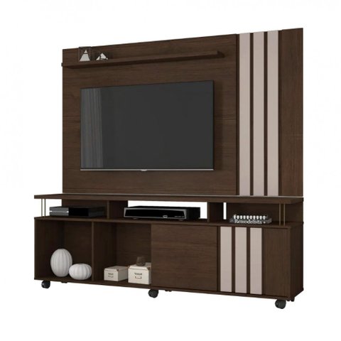 Painel com Rack Atraente para Tv até 70 Polegadas Jcm Móveis