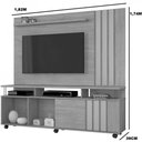 Ver imagem 3 de Painel com Rack Atraente para Tv até 70 Polegadas Jcm Móveis