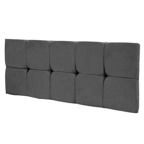 Cabeceira Painel Nina para Cama Box de 140 Cm Cinza - Jm Estofados