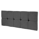 Ver imagem 1 de Cabeceira Painel Nina para Cama Box de 140 Cm Cinza - Jm Estofados