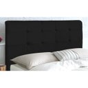 Ver imagem 2 de Cabeceira de Casal 140cm Luna I02 Suede Preto - Mpozenato