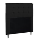 Ver imagem 1 de Cabeceira de Casal 140cm Luna I02 Suede Preto - Mpozenato