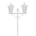 Ver imagem 5 de Kit 12 Postes Luminária Branco Jardim Muro 2 Lâmpadas E27 Grega Lente Fosca Dital