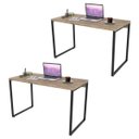 Ver imagem 1 de Kit 2 Mesas de Escritório Office 120cm Estilo Industrial Prisma Carvalho - Mpozenato