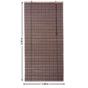 Ver imagem 2 de Persiana Bambu Rolo Marrom 120 (l) X 220 (a) Cm Cortina Madeira Roller 1,20 X 2,20 Marrom