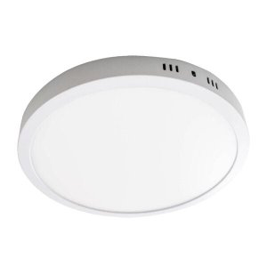 Painel Plafon LED 24W Sobrepor Redondo Branco Quente St1873