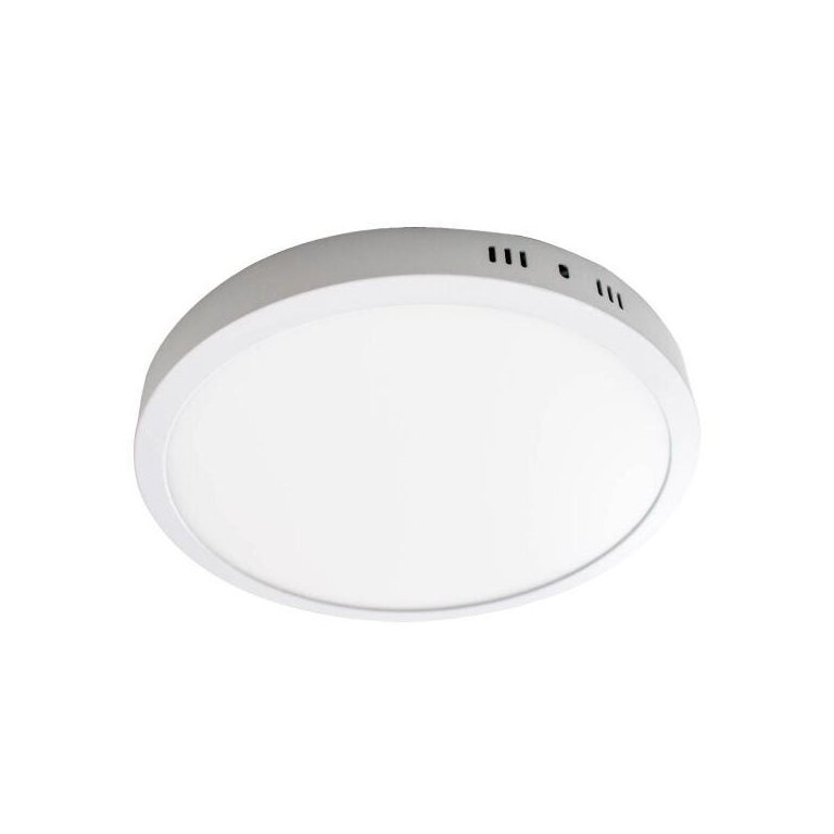 Painel Plafon LED 24W Sobrepor Redondo Branco Quente St1873