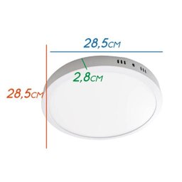 Painel Plafon LED 24W Sobrepor Redondo Branco Quente St1873 - 2