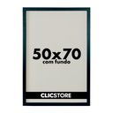 Ver imagem 1 de Moldura 50x70cm com Fundo sem Vidro Foto Poster Quadro Decorativo Imagem Sala:preto