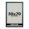 Moldura 50x70cm com Fundo sem Vidro Foto Poster Quadro Decorativo Imagem Sala:preto - 1