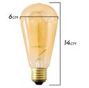 Ver imagem 7 de Plafon Zoe Metal + 9x Lâmpada St64 Filamento Carbono 220V St1764