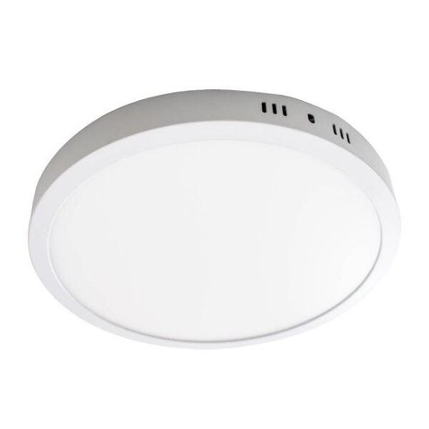 Painel Plafon LED 24W Sobrepor Redondo Branco Frio St1873