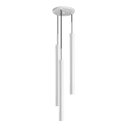Ver imagem 4 de Pendente Tubo Triplo Alumínio Branco + 3 LED Mr11 br. quente St1699
