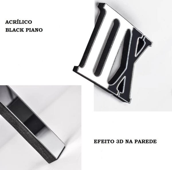 Relógio Grande De Parede 3D Luxo Adesivo Autocolante Arte De Moda De Decoração Para Casa Sala Quarto - 8