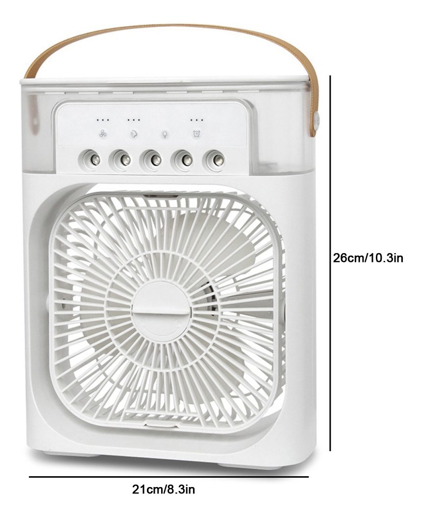 Ventilador Umidificador Climatizador Mini Refrigerador BBG AIR COOLER Branco - 2