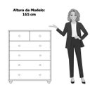 Ver imagem 5 de Cômoda 6 Gavetas Vittória Cinamomo/Sálvia