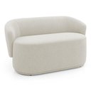Ver imagem 1 de Namoradeira Decorativa Orgânica Mavi 02 Lugares Bouclê Creme - Desk Design