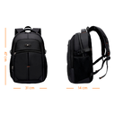 Ver imagem 2 de Mochila para Notebook Impermeável Reforçada Bolsa Adulto Executivo Faculdade Lecoo Preto