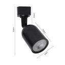 Ver imagem 2 de Spot LED de Trilho 7W Preto Branco Neutro Industrial Ace13