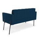 Ver imagem 5 de Sofá Namoradeira e Poltrona Pé Ferro Pto Elisa Bouclê D03 - D'Rossi Cor Azul