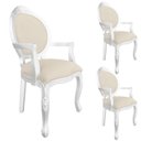 Ver imagem 1 de 3 Poltrona Entalhada com Braço Decorativa Imperatriz Luxo Trono Provençal Aréa Gourmet Leitura 10000