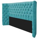 Ver imagem 6 de Cabeceira Queen Everest P02 160cm para Cama Box Suede - Doce Sonho Móveis Azul Turquesa