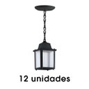 Ver imagem 2 de 12 Luminária Pendente Colonial Externo Vintage Preto Varanda