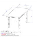 Ver imagem 4 de Mesa de Jantar 160cm Multimóveis Cr20278