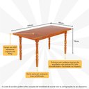 Ver imagem 3 de Mesa de Jantar 160cm Multimóveis Cr20278