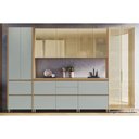 Ver imagem 4 de Armário Aéreo Rainha 80cm 2 Portas MDF Porta de Bater Vidro Reflecta Nature Nesher
