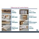 Ver imagem 6 de Armário Aéreo Rainha 80cm 2 Portas MDF Porta de Bater Vidro Reflecta Nature Nesher