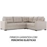 Sofá de Canto 5 Lugares Herval Kurve, Linho Bege Areia - 9