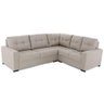 Sofá de Canto 5 Lugares Herval Kurve, Linho Bege Areia - 4