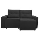 Ver imagem 6 de Sofá Retrátil Polo 1,80m Confortavel para Sala Suede Herrero Cor:preto